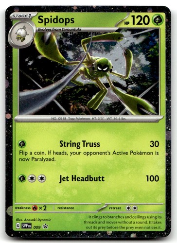 Spidops 009 Holo Promo Scarlet & Violet Promo Pokemon NM