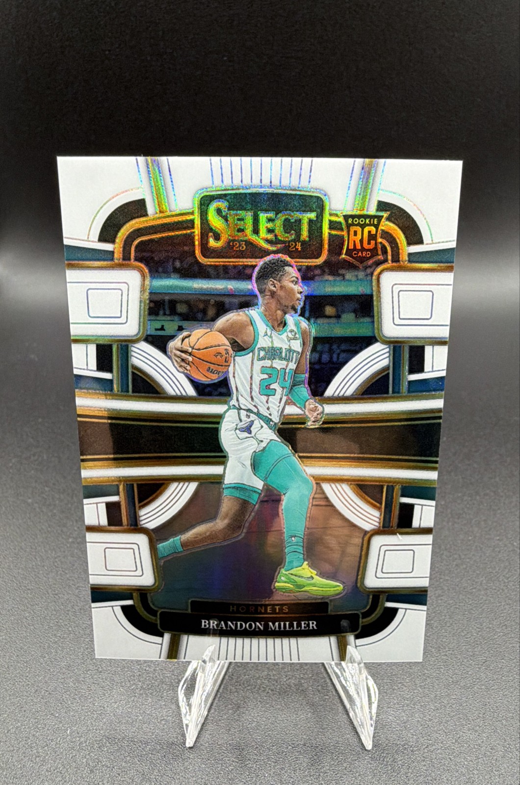 2023-24 Panini Select - Concourse Brandon Miller #80 White Prizm /149 (RC)