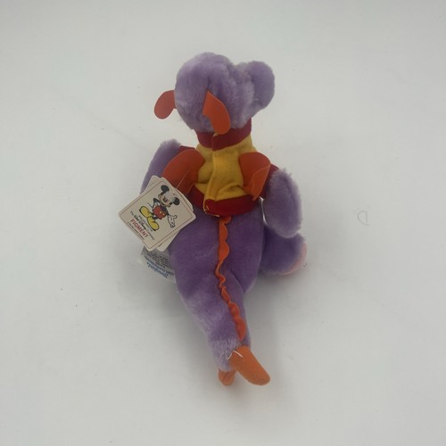 FIGMENT DRAGON DISNEYLAND WALT DISNEY VTG 7" PLUSH TOY W/ SHIRT - NEW WITH TAGS - Picture 2 of 4