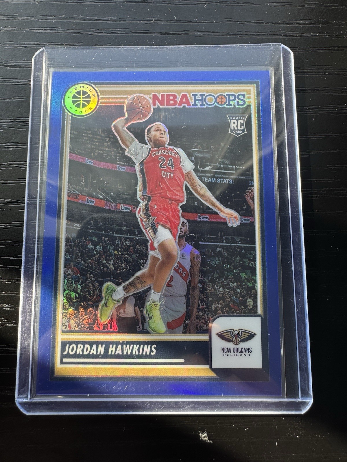 2023-24 Panini Nba Hoops Premium Stock - Jordan Hawkins #125 Blue Prizm /120 RC