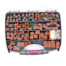 601 Pcs for DT Deutsch Connector Kit,Gray 2 3 4 6 8 12 Pin DT Connectors Size...
