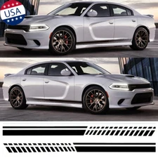 Racing Side Rocker Stripes Decal  Vinyl Sticker For Dodge Charger 2006-2021
