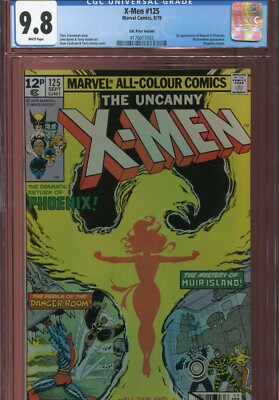 X-men #125 CGC 9.8 1st app of Mutants X( Proteus) UK Price Variant