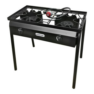 Portable Propane Gas Stove Burner 75 000 Btu Double High Pressure