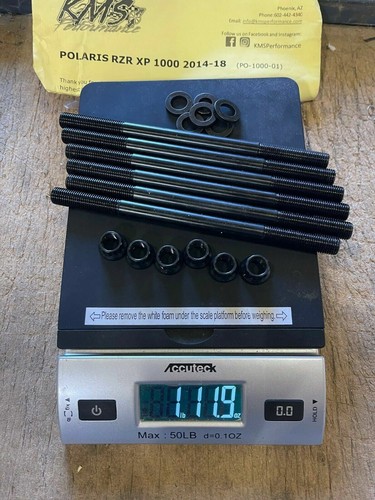 18+ RZR XP Turbo S S4 Maxlock TITANIUM Stud Kit Ti Strongest Cylinder Head Studs - Bild 3 von 4