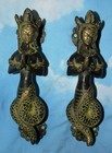 Handmade Vintage Style Brass Door Handle Mermaid Mississippi Water Snake GM58