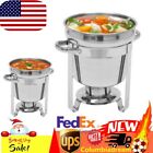 7.4 Qt Stainless Steel Chafer Chafing Dish Sets Catering Food Warmer with Lid