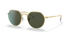 Ray-Ban Jack Polished Gold / Green 53 mm Sunglasses RB3565 919631 53-20