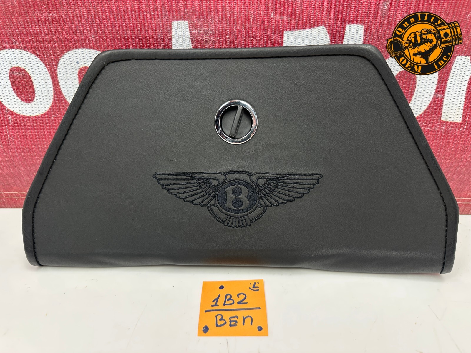 2003-2018 BENTLEY CONTINENTAL  WARNING TRIANGLE LEATHER BRACKET COVER RETAINER
