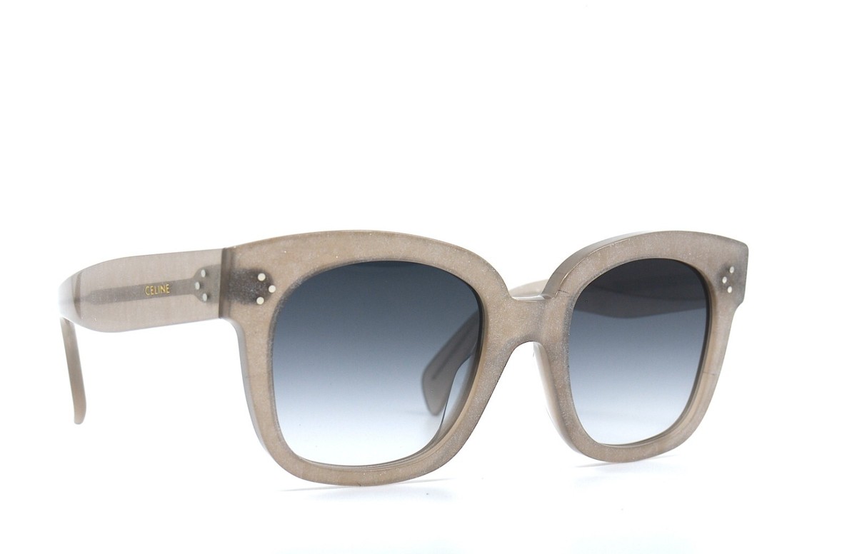 NEW CELINE CL4002UN 20B Grey Silver Glitter Smoke Lenses 