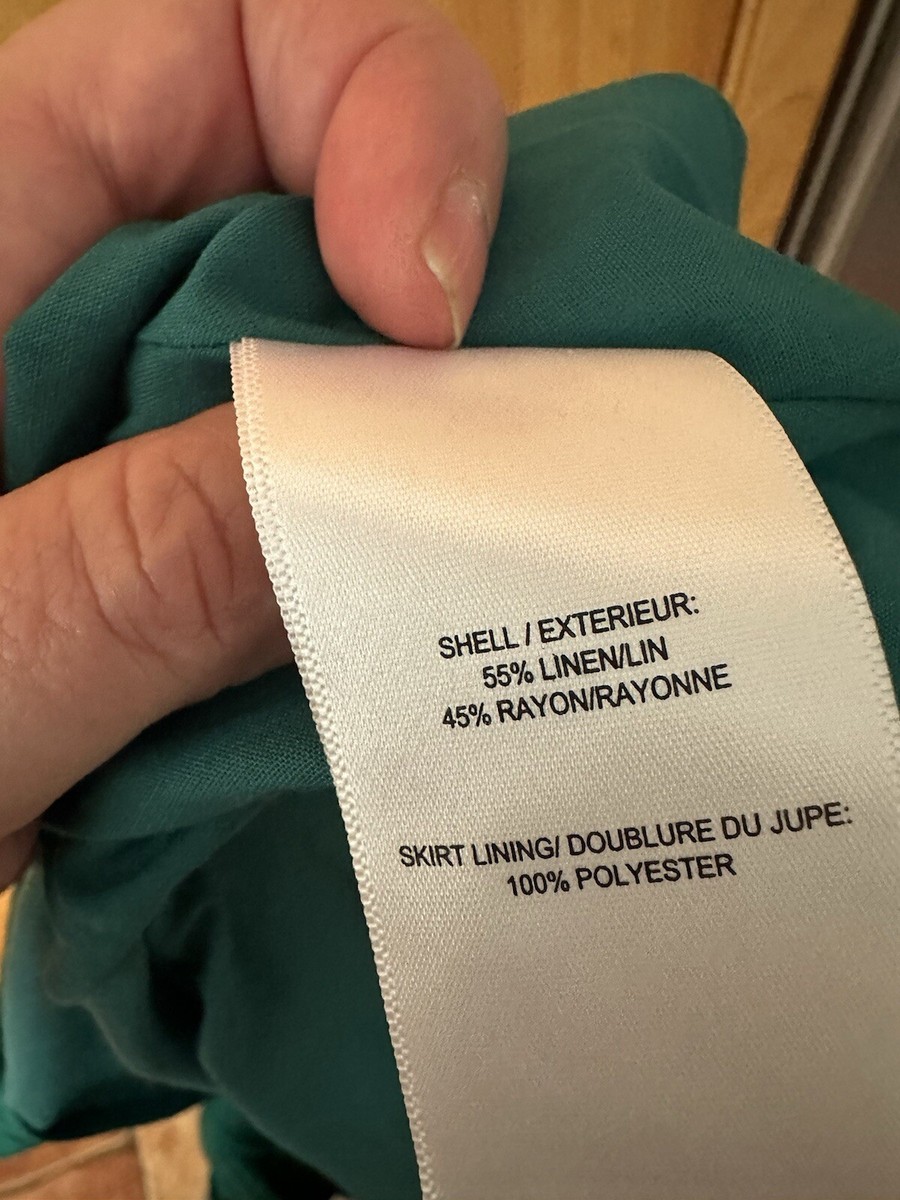 christian lacroix green linen dress A-line Dark Green Cheap Beach Summer Bridesmaid Dresses WG843 – SposaBridal main image 1