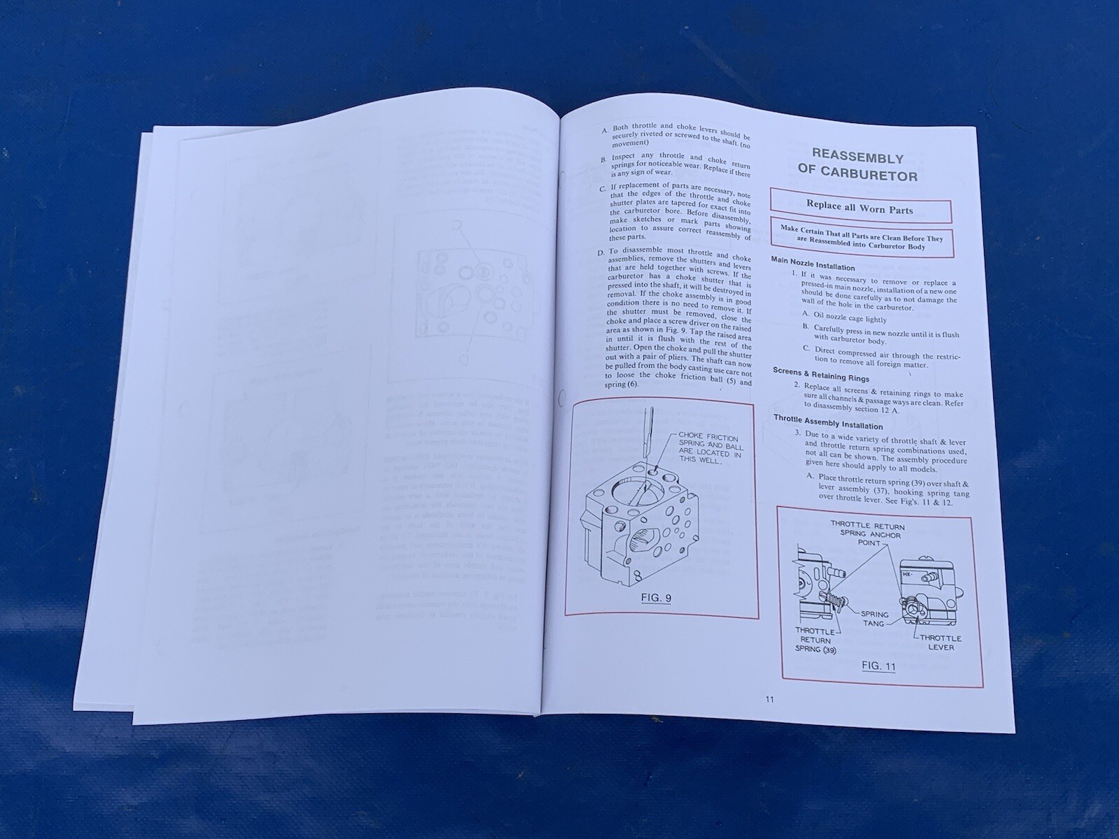 Vintage Tillotson Chainsaw HK Carburetor Carb Tuning Service Operation