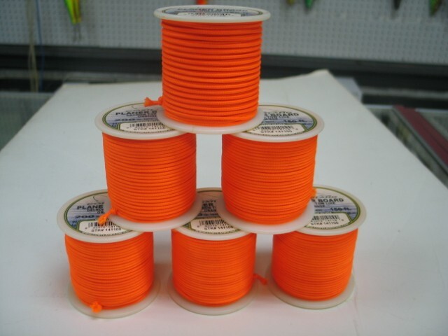 1 Spool Cortland Planer Board Tow Line 200lb Fluorescent Orange 150 ...