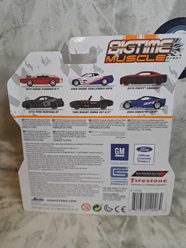 1:64 2008 Dodge Challenger SRT8 -- Blue/Red/White -- JADA: Big Time Muscle - Picture 3 of 3