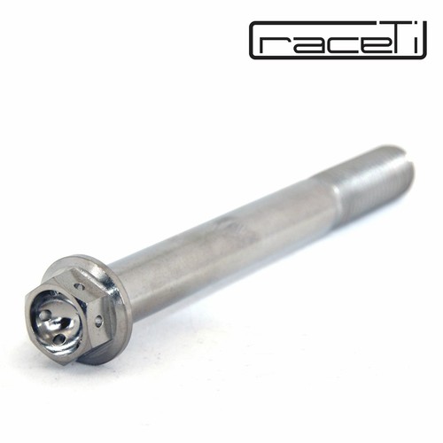 M10 85mm Titanium Ti Hex Head Flange Bolt Race Drilled Lockwire 85 x 1.