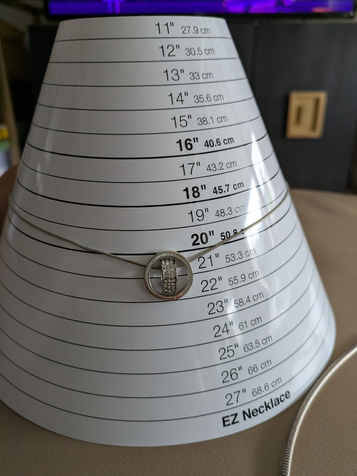 Interlocking Heart and Circle Pendant Necklace, S… - image 9