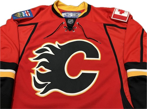 Calgary Flames Prototype Blank Reebok Authentic NHL Hockey Jersey Size 56 - Picture 2 of 9