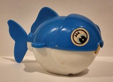 Vintage 1978 Masudaya Wind-Up Toy Fish and Friend Tested Working! 