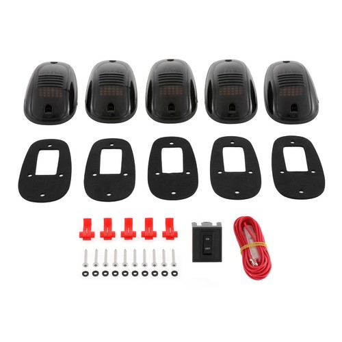 5X Marcador de techo ámbar blanco ámbar ahumado para Dodge Ram 2500 3500 4500 2003-2018 - Imagen 9 de 14
