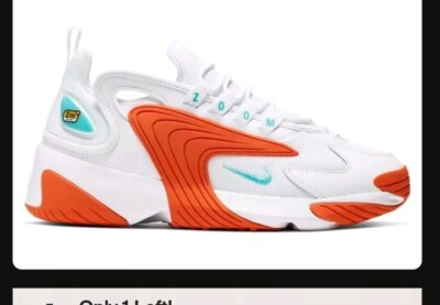 Nike Zoom 2K White/Cosmic Clay Sneakers AO0354-105 Women's Size