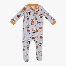 NWT POTTERY BARN KIDS X Peanuts Halloween Organic Nursery Pajama 9/12 Months