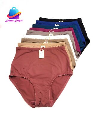 Lacy Plus Women Full Coverage High Waist Tummy Control Satin Girdle Panty 2X-5X