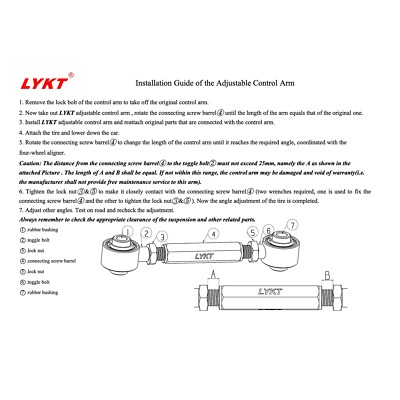 Rear Camber Bolt Kit Fit For Ford Edge Fusion Mustang And Lincoln - View #12