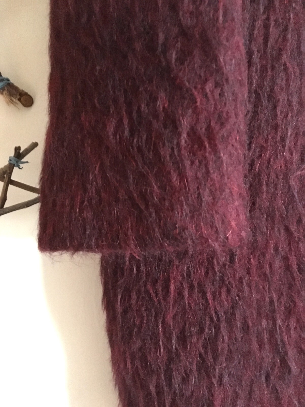 ALTRA & Other Stories Cappotto invernale donna soffice prugna taglia 10 con zip e tasche