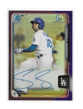 DARNELL SWEENEY 2015 Bowman Chrome *AUTO* PURPLE Refractor RC /250 Dodgers WBC