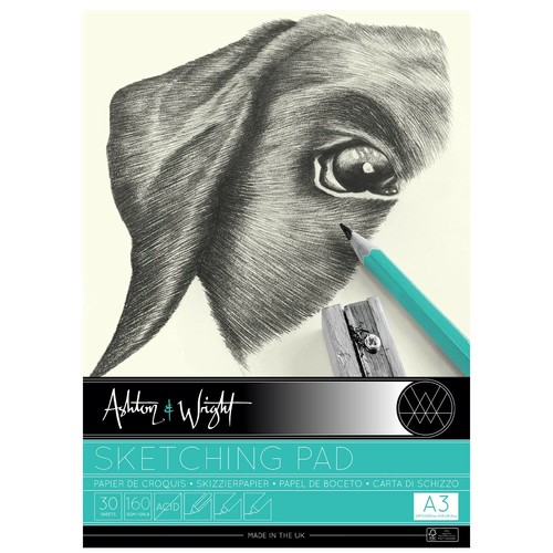 Ashton and Wright - A3 Classic Ivory Sketching Pad - 160gsm Paper - 30 Sheets - Bild 1 von 3