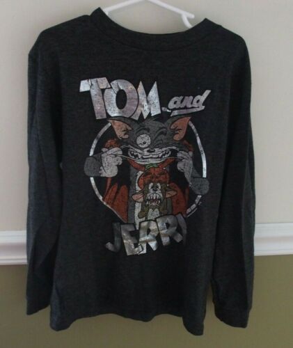 Old Navy 6 7 petits garçons chemise manches longues Tom & Jerry Halloween JEU - Photo 1 sur 1