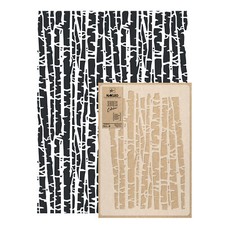 Reusable PLASTIC Wall STENCIL Template 65x95cm Seamless Allover Pattern BIRCH