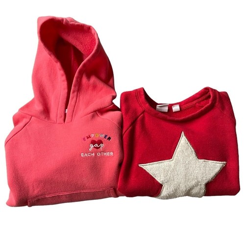 Gap Kids Bundle of 2 Girls Winter Fleece Pull Over Sweatshirt Size: XS - Picture 10 of 10