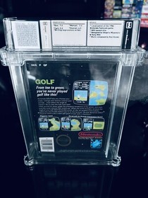 Golf 1985 Nintendo NES WATA 6.5 Round Seal CIB Complete In Box Mario Black Box