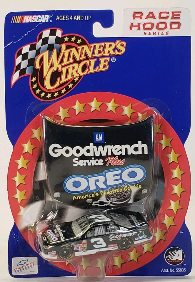Lot of 2 2001 Action Winner's Circle Race Hood Series Dale Earnhardt Oreo Car GM - Imagem 2 de 4