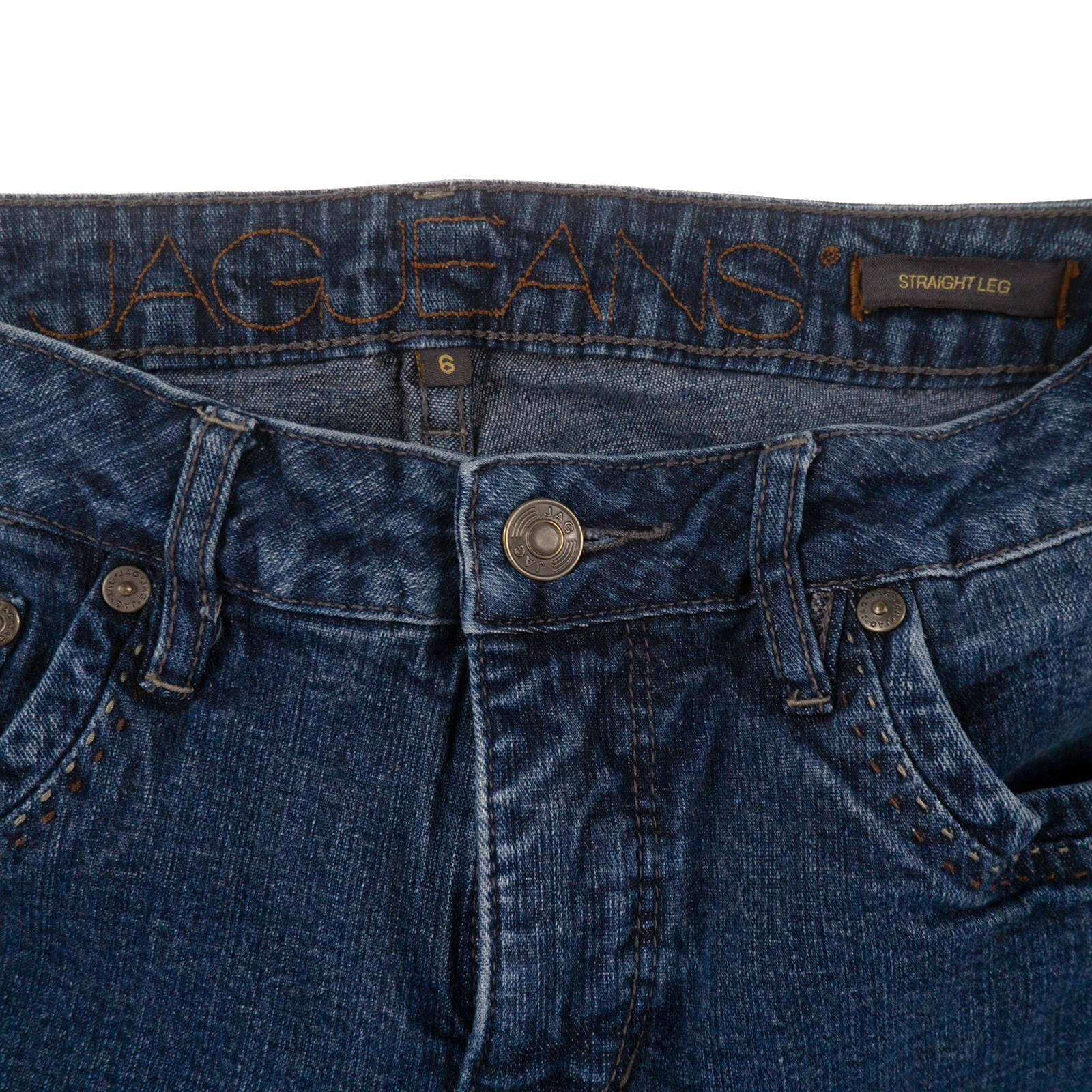 Jag Straight Leg Blue Jeans Womens 6 Denim | eBay