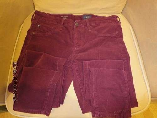 ADRIANO GOLDSCHMIED BURGANDY CORDUROY PANTS--SIZE 26--#T8-7 - Picture 22 of 24