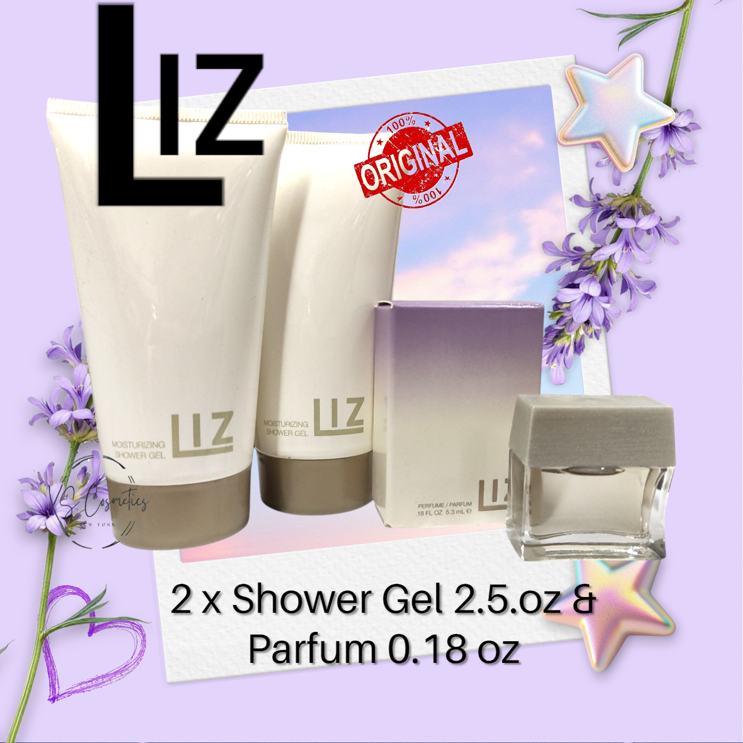 LIZ by Liz Claiborne 3 Pieces Parfum - 2 X Shower Gel - NEW 7090₽