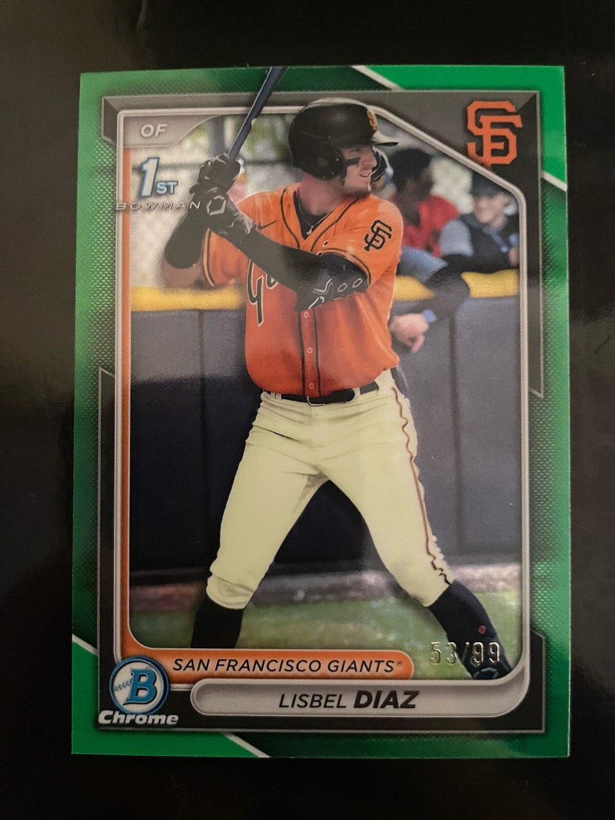 Lisbel Diaz 2024 Bowman Chrome - Prospects Green Refractor #BCP-194 /99 (RC)