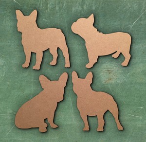 French Bulldog Welcome Sign Wooden Laser Cut Mdf Dog Craft Blanks Shapes