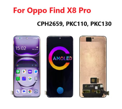 For Oppo Find X8 Pro CPH2659 OLED LCD Display Touch Screen Digitizer Replacement