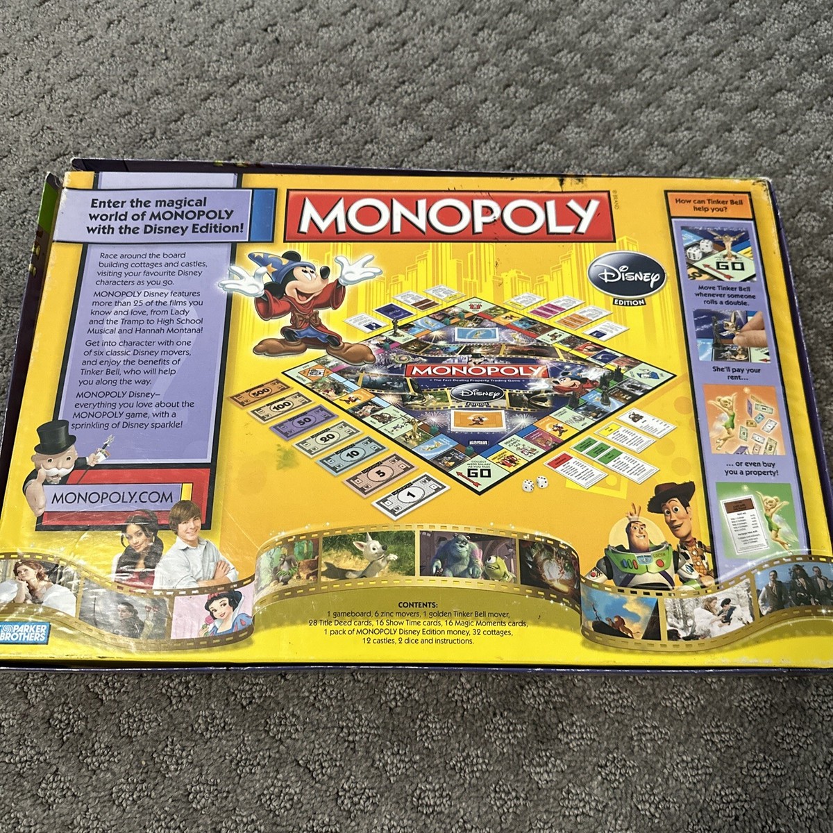 MONOPOLY Disney Edition 2009 HASBRO Monopoly Family Board Game