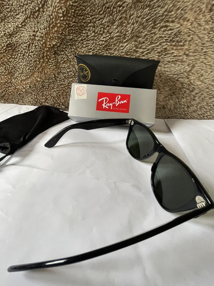 RAY-BAN B&L U.S.A WAYFARER II L1724 VSAS SHINY BLACK G-15 VINTAGE