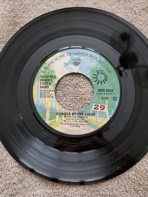 Manfreds Mann's Earth Band ''Blinded By The Light''  45 Vg