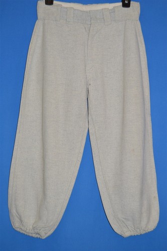 vintage 50s BASEBALL KNICKERS WOOL BLEND OFF WHITE MEN'S PANTS 28 X 23 - Picture 2 of 4
