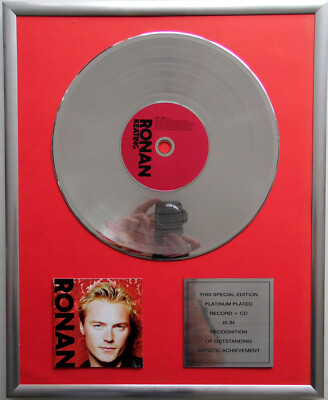 Ronan Keating Ronan CD Cover +12'' Vinyl goldene /platin Schallplatte