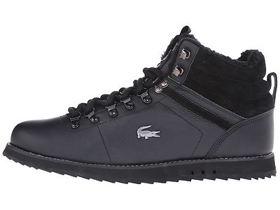 NWT LACOSTE JARMUND PUT SNEAKERS MENS SHOES LEATHER BLACK  display picture 2