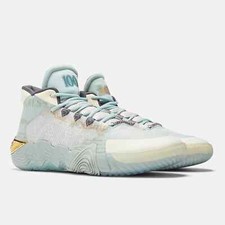 Womens KAWHI II Basketball Shoes Gray Mist with Pale Gold