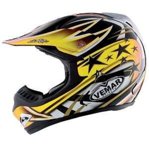 CASCO MOTO CROSS ENDURO OFFROAD VEMAR VRX 5 YELLOW OMOLOGATO TAGLIA XL |  eBay