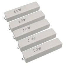 US Stock 5pcs 100K ohm 100K J 10 watt Axial Ceramic Cement Power Resistor 10W